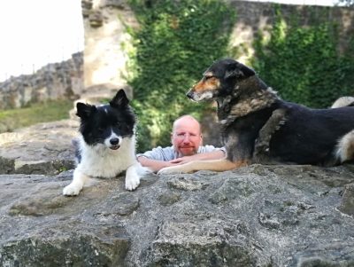 Eckard Wulfmeyer mit Elin und Brenda