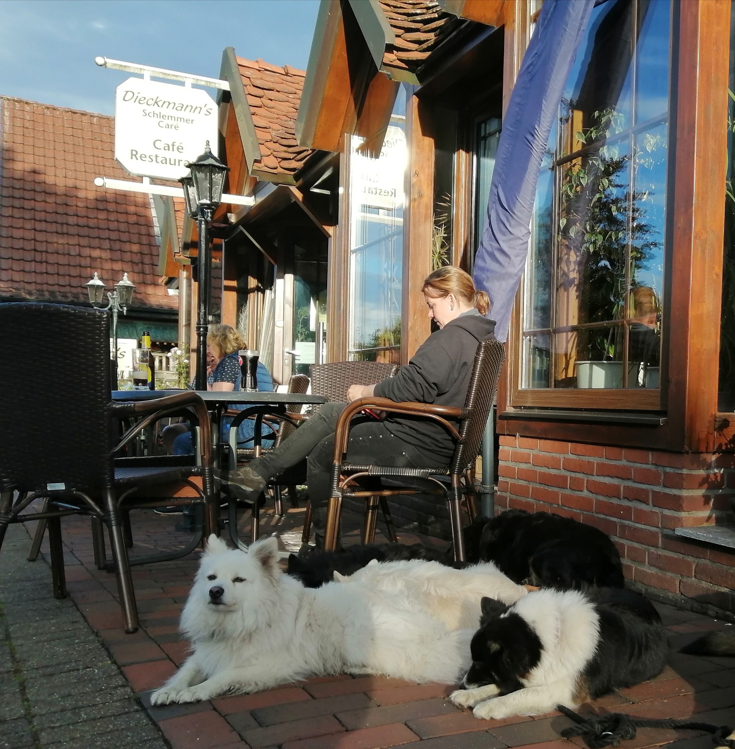 Lisa mit unseren Hunden im Schlemmer Care